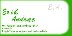 erik andrae business card